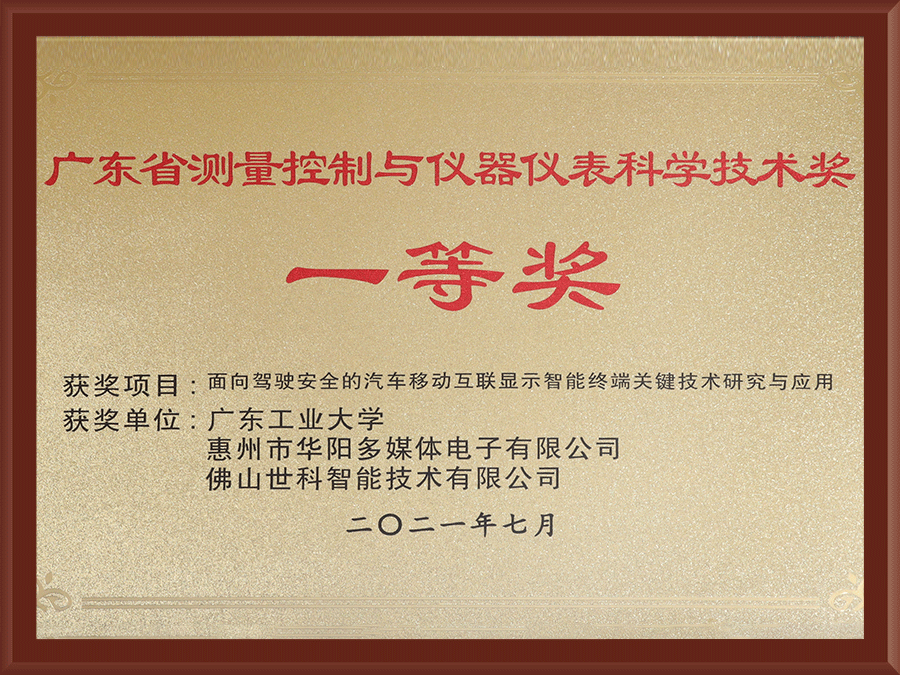 First Prize of Science and Technology Award